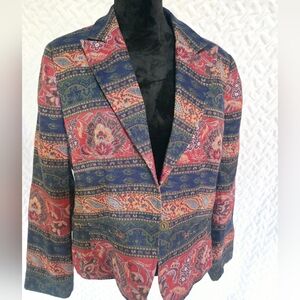 Napa Valley Western Paisley Jacket Petite 16